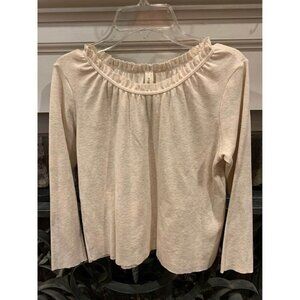 Vignette girls long-sleeve shirt, beige, 12 years (bin CC)